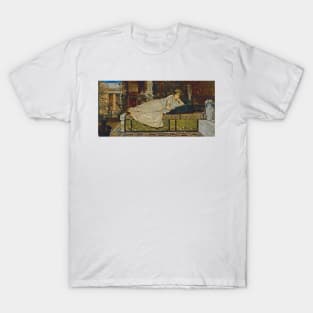 A Lady in a Classical Interior by John Atkinson Grimshaw T-Shirt